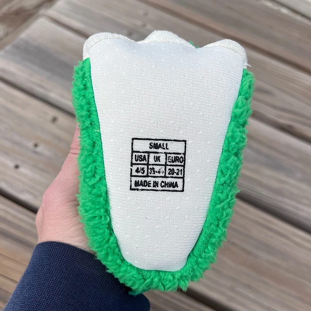 - Monster Claw Boot Green Fur Toddler Slippers! NEW!